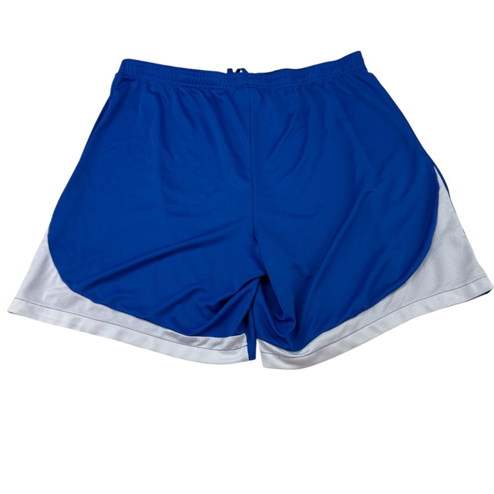Nike Dri Fit Shorts Sportswear Embroidered Swoosh Blue White Men's XXL - Picture 3 of 6